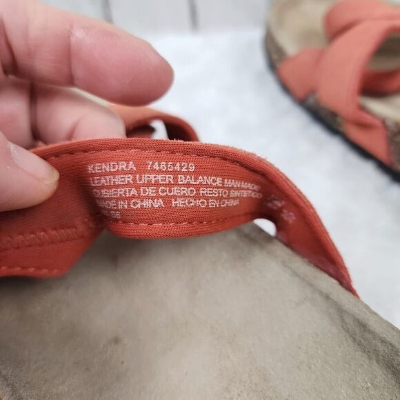 Faded Glory Kendra Slide Sandals Coral Size 10 - Picture 8 of 10